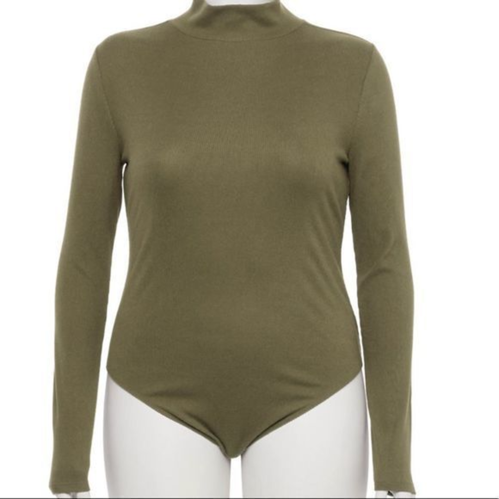 SO junior plus‎ size 3x long sleeve mock neck bodysuit